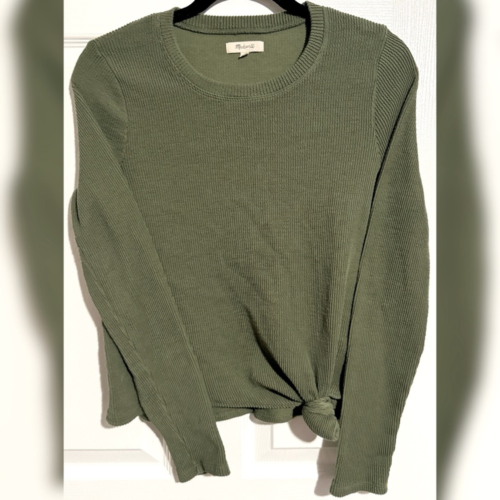 Madewell | Sage Knotted Sweater